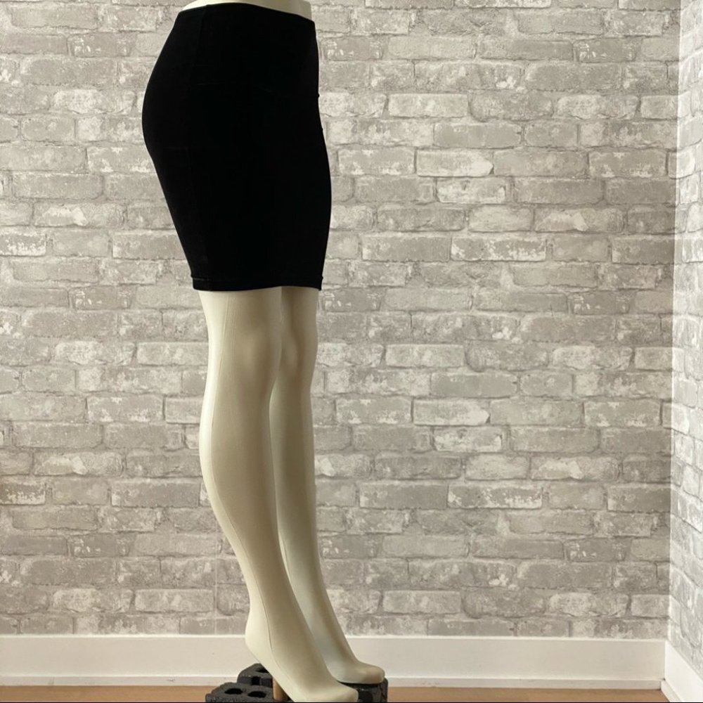 SOLD | American Apparel Black Velvet Mini Skirt - Picture 5 of 16